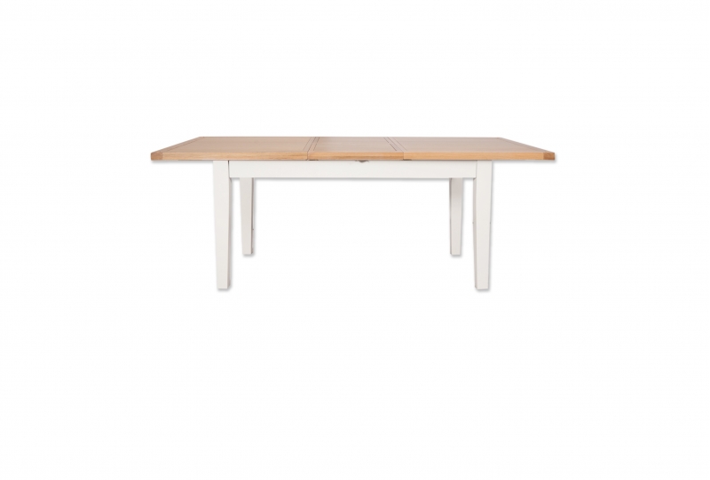 small white painted extending dining table 