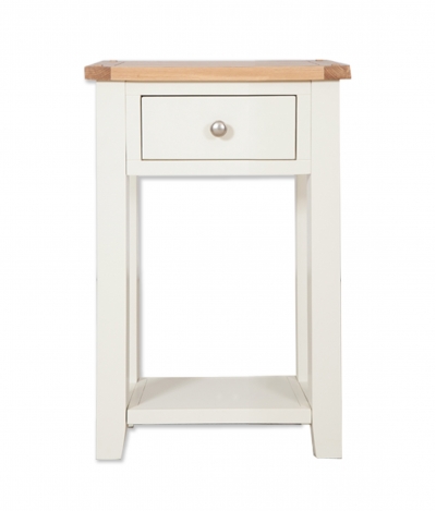 ivory 1 drawer console table 