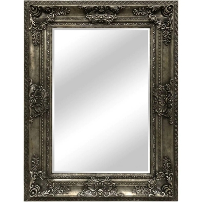 quality pewter swept mirror