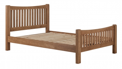 oak bed available in double and king size