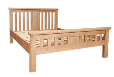 natural oak double bed £579