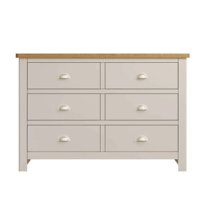 truffle painted 6 drawer chest