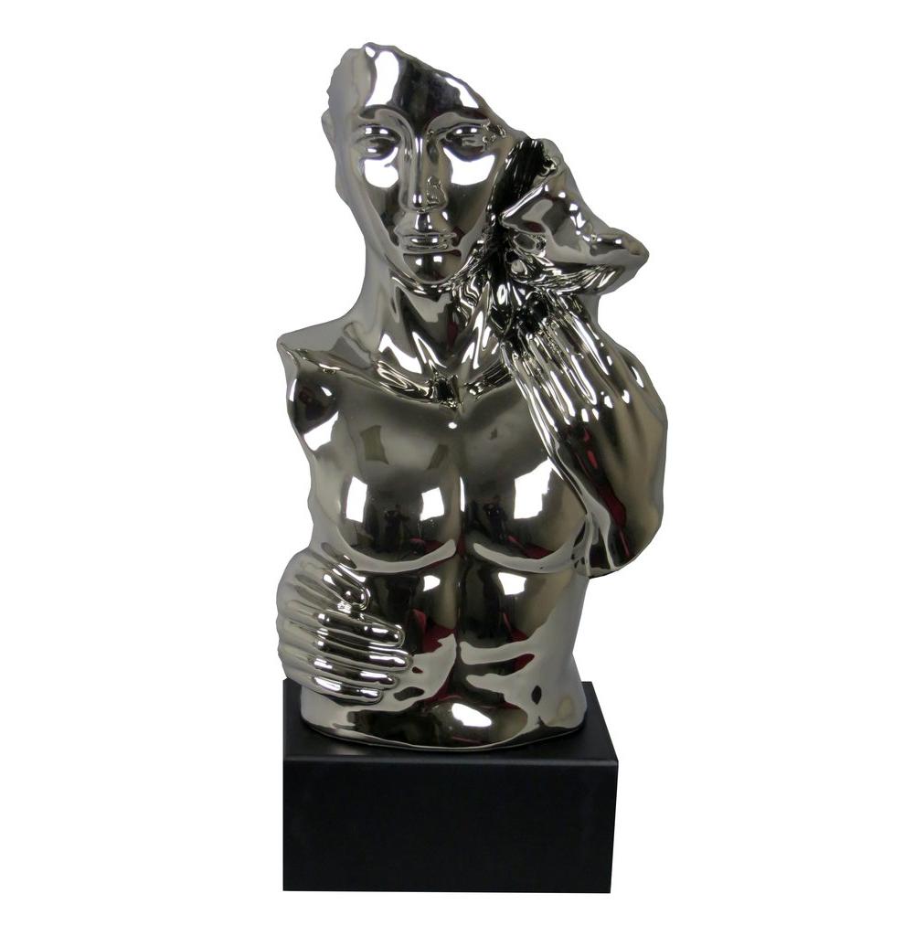Silver Kiss Sculpture