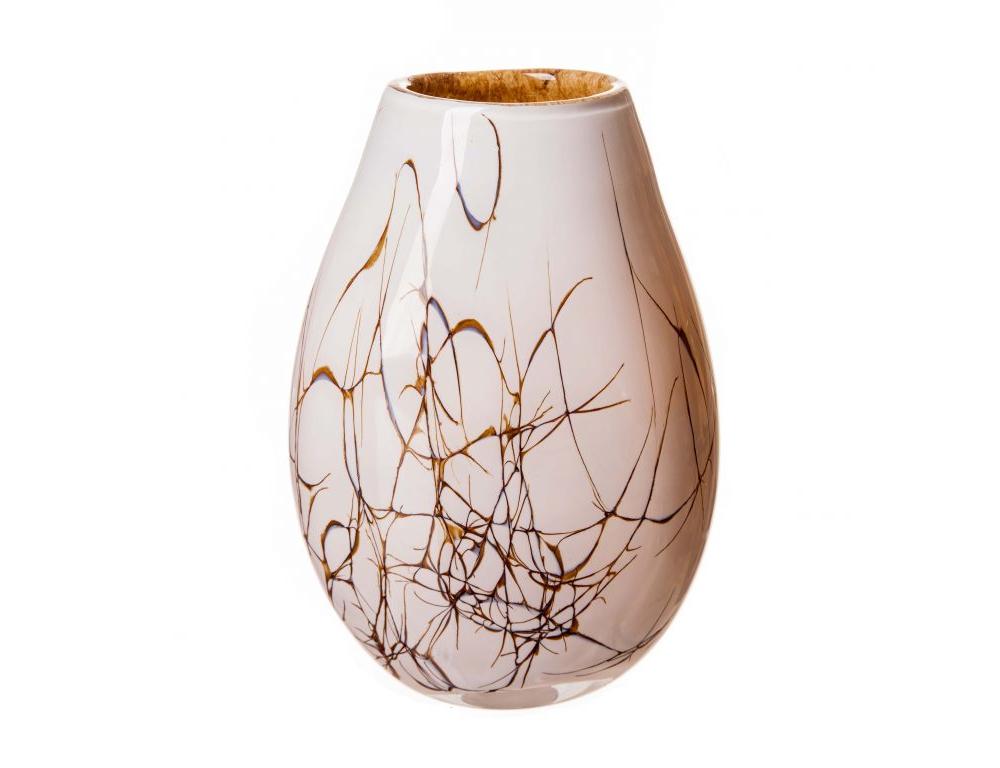 Cream with Brown Thread Vase £39.99