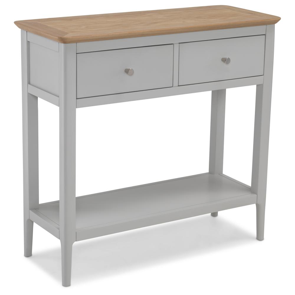 Homestead Grey Painted with Oak Top Console Table