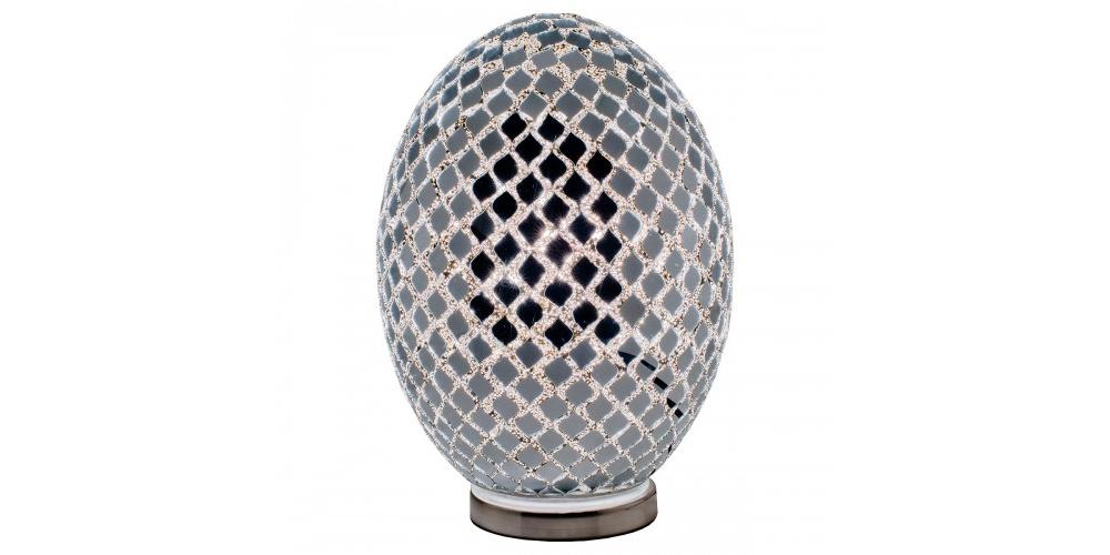 Large Egg Lamp in Mirrored Silver £119