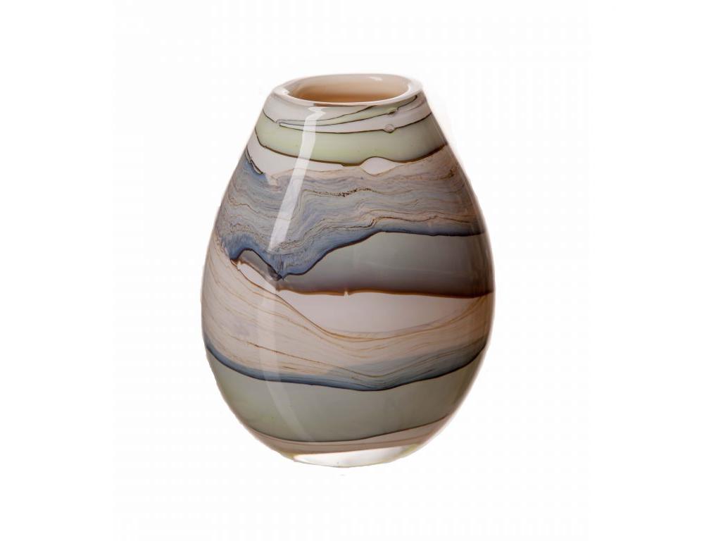 Hand Blown Smoked Meadow Vase £39.99