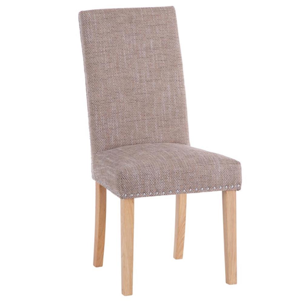 Studded Oatmeal Dining Chair