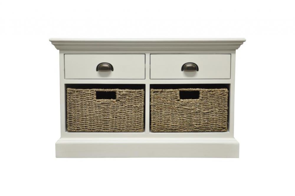 Ex-Display Winter White 2 Drawer 2 Basket  Unit WAS £189 NOW ONLY £139