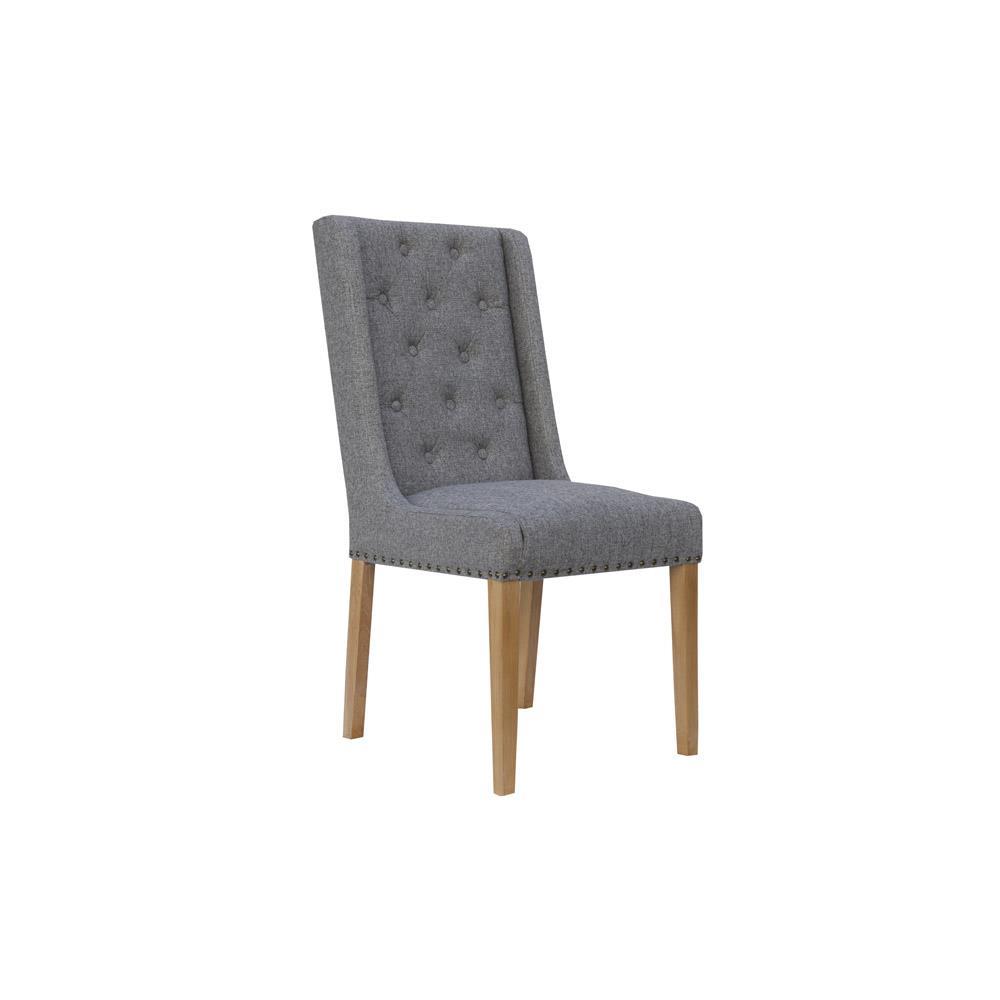 Light Grey Studded Chair side panel £199