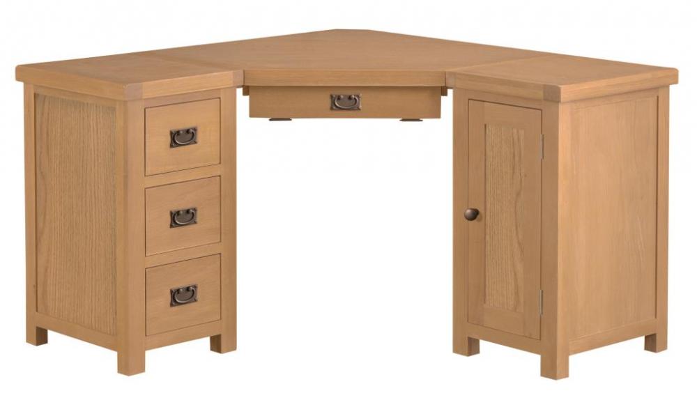 Cottage Oak Corner Computer Desk £729