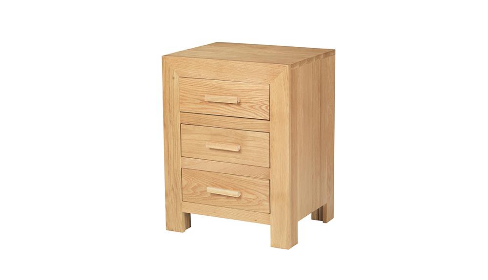Contemporary Oak Bedside Cabinet