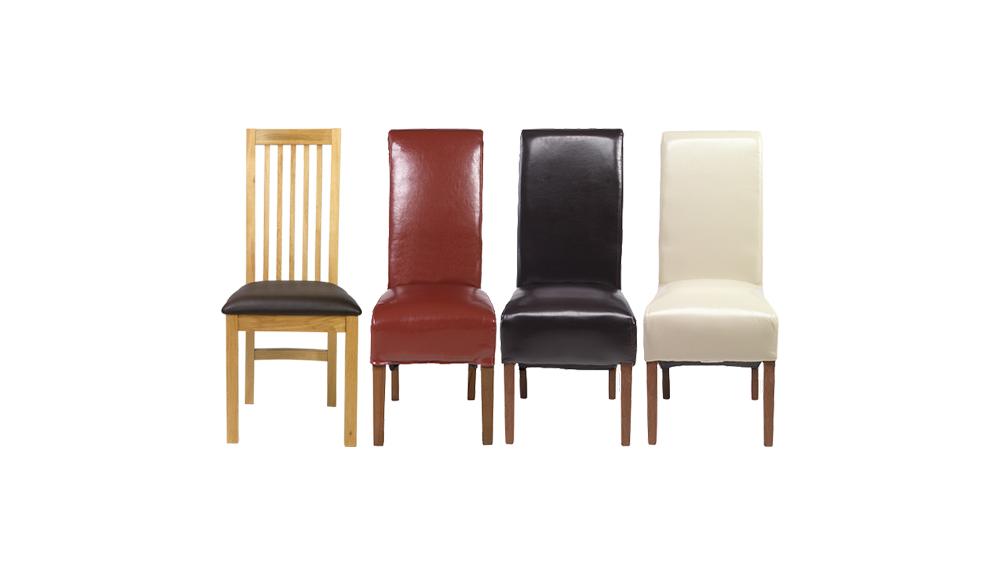 Bonded Leather Chair Brown/Red/Cream