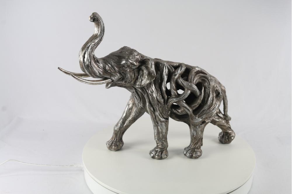 Large Silver Hollowed Out Elephant £79