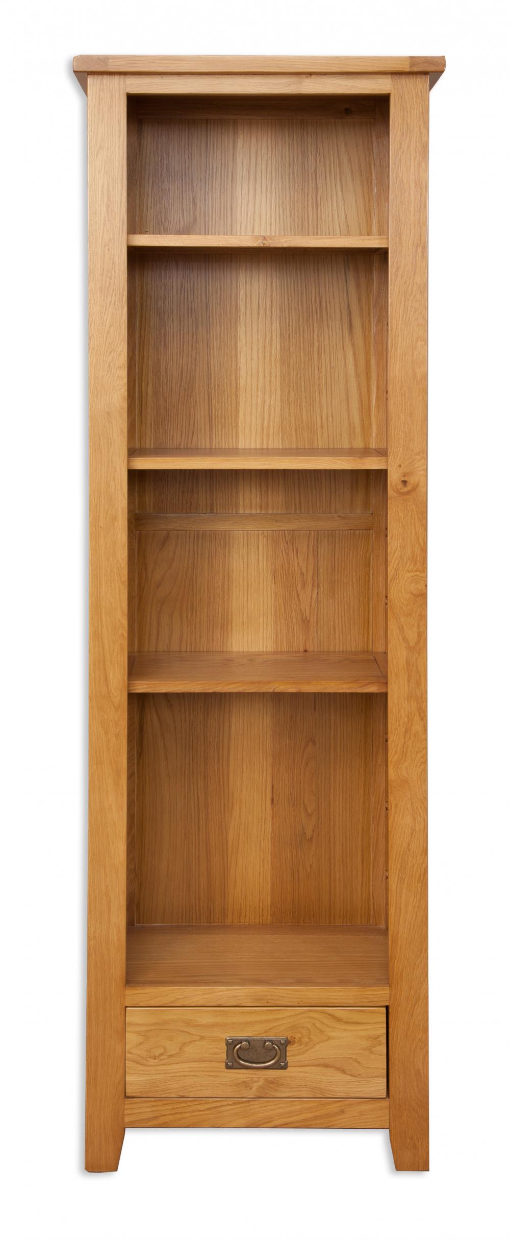 Natural Oak Slim Bookcase