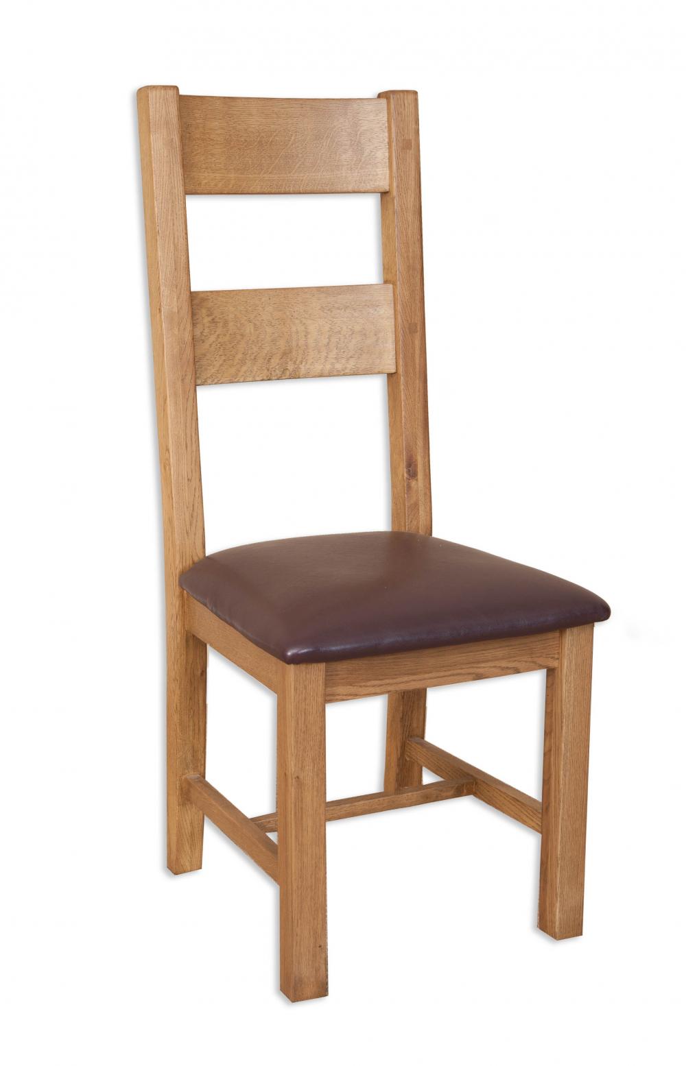 Country Oak Dining Chair With Padded Seat £179