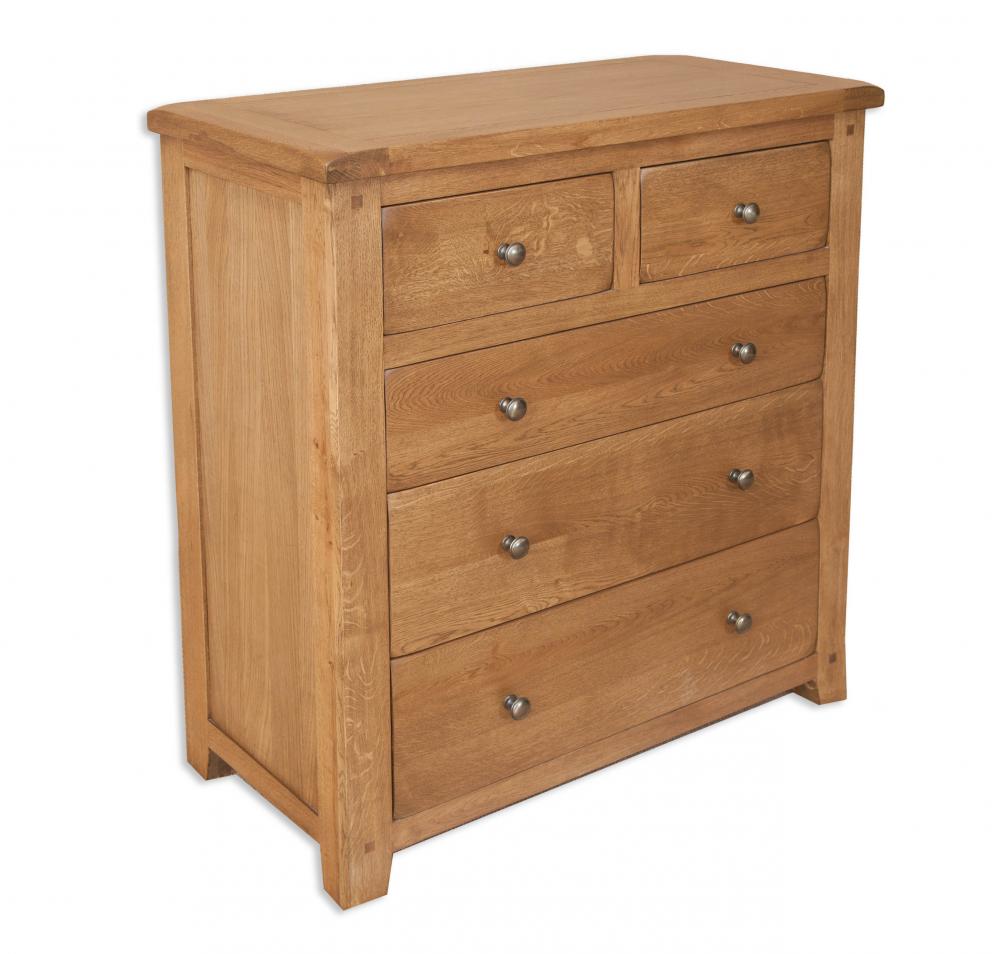 Country Oak 2 Over 3 Chest Drawers  £739