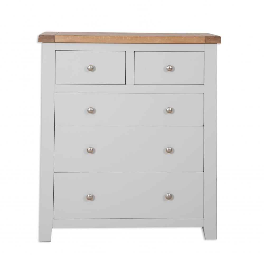 Grey Painted 2 Over 3 Chest £629