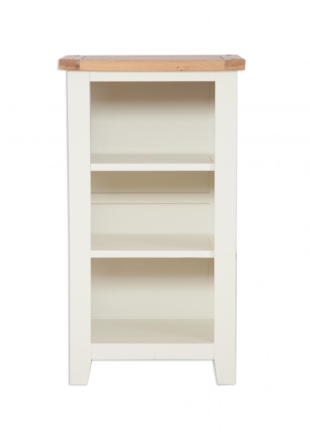 Ivory Painted Small Bookcase/DVD Rack