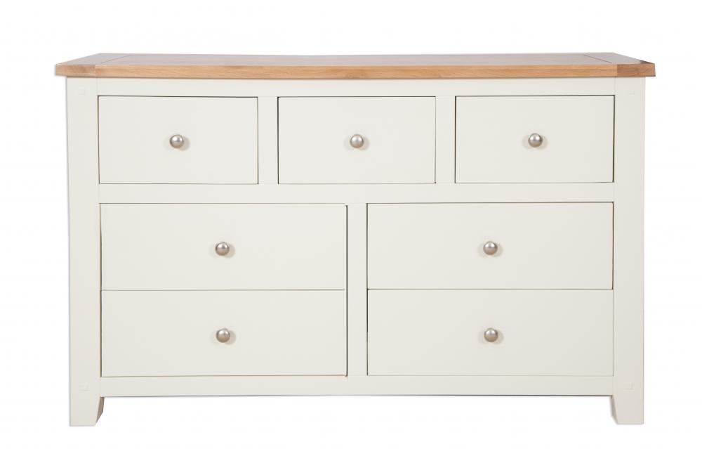 Ivory Painted 7 Drawer Chest