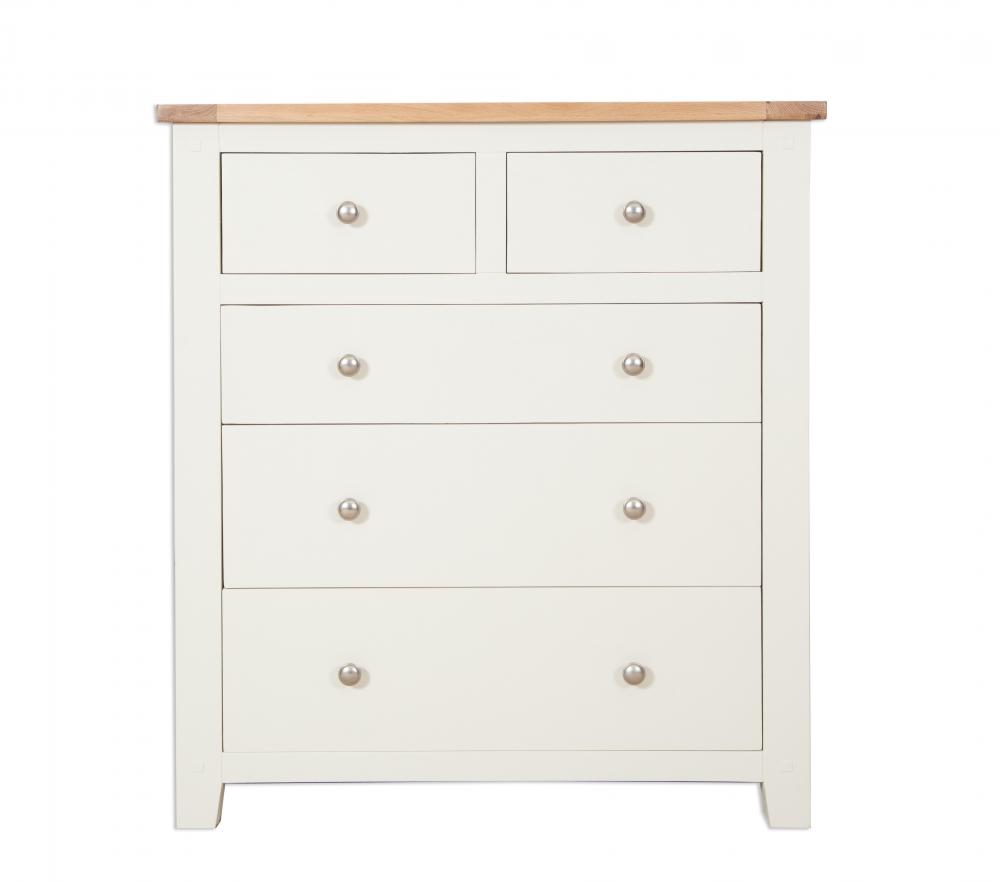 Ivory Painted 2 Over 3 Chest £599