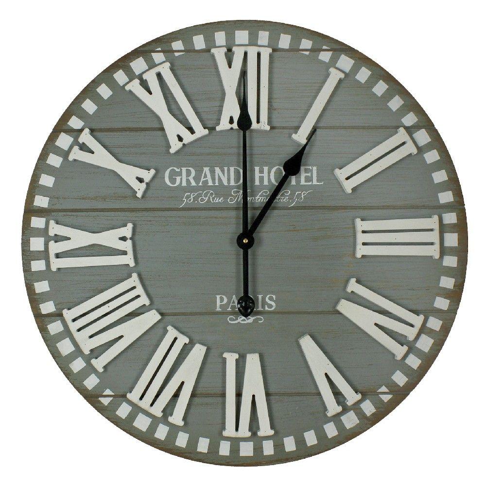 Grey with White Roman Numerals Clock 60cm £69