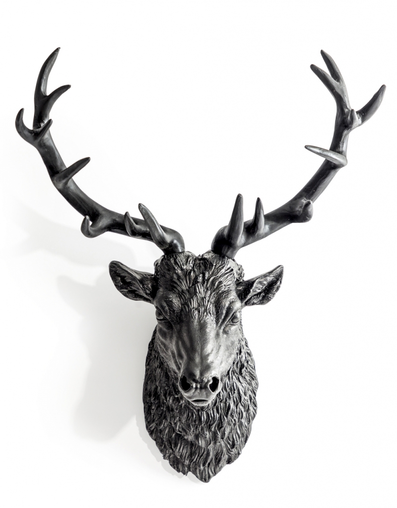 large black wall hanging stags head £89 