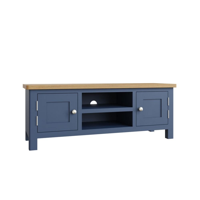 french navy painted tv unit
