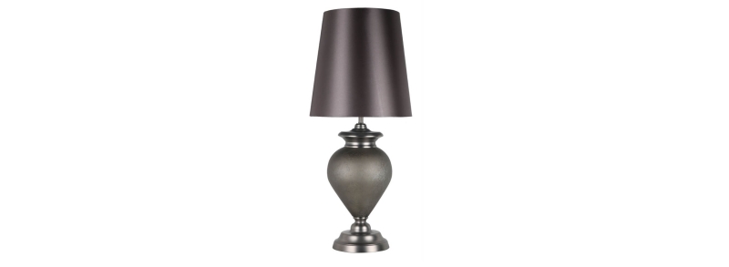 tall grey mottled lamp with grey shade £149