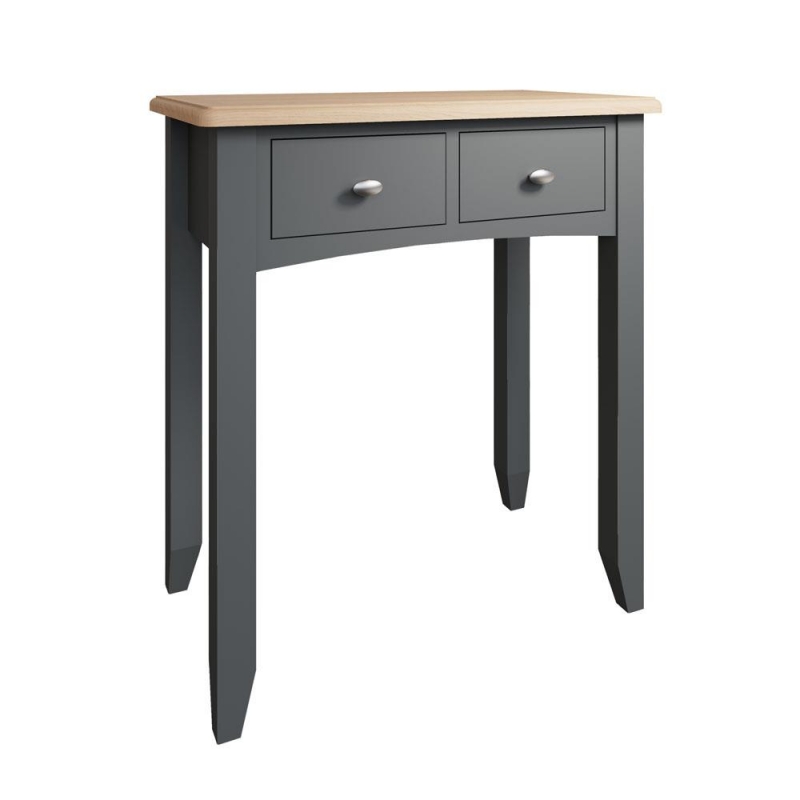 dark grey painted console / dressing table 