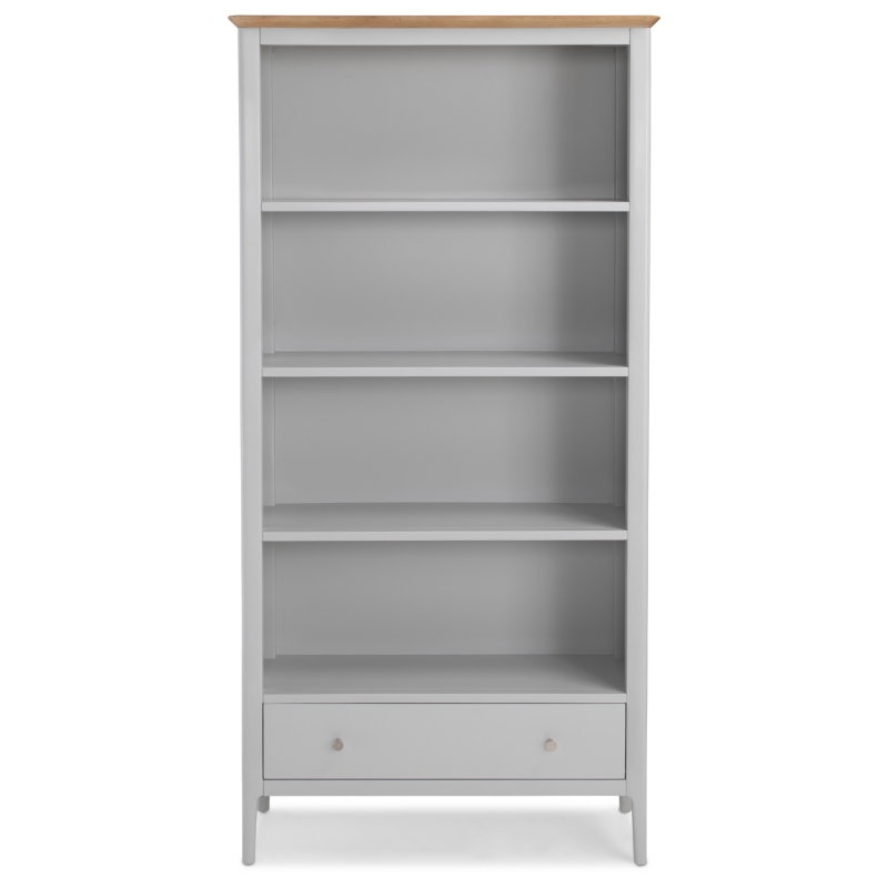 homestead grey painted large bookcase 