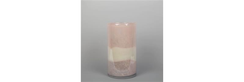 medium neutral glass vase