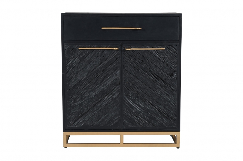 black and gold hall cabinet