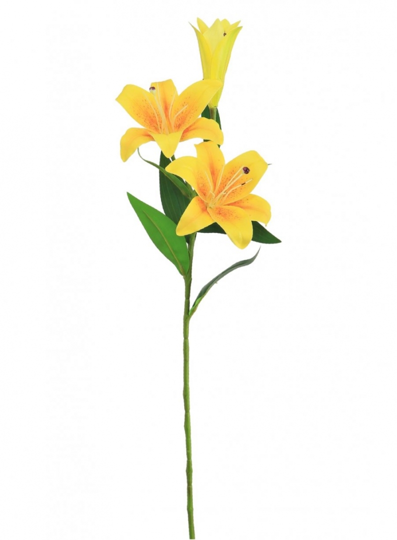 small silk lily in yellow £3.99