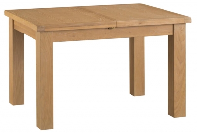 cottage oak 125cm  extending dining table 