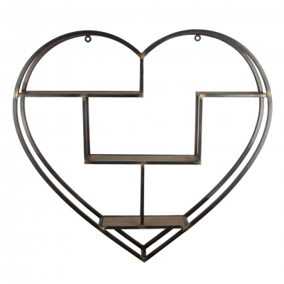 metal and wood large heart shelf £129 now only £99