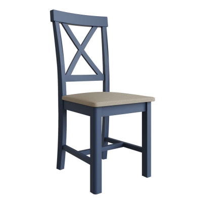 french navy painted chair