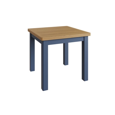 french navy painted flip top table