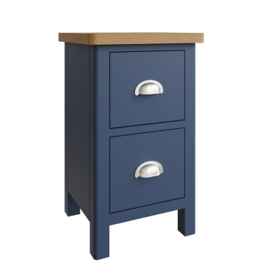 french navy painted small bedside cabinet
