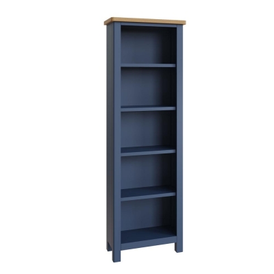 french navy painted large bookcase