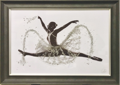 ballerina butterfly framed wall art