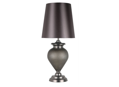 tall grey mottled lamp with grey shade £149