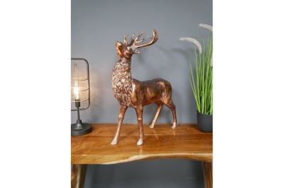extra large bronze stag