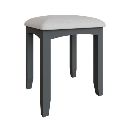 dark grey painted dressing table stool 