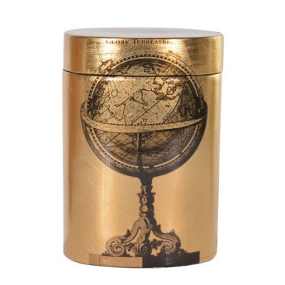 gold globe tin