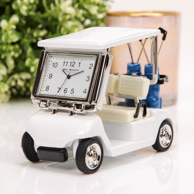 golf buggy miniature clock