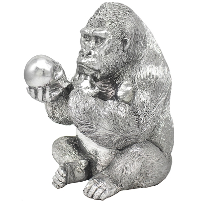 silver gorilla 34cm