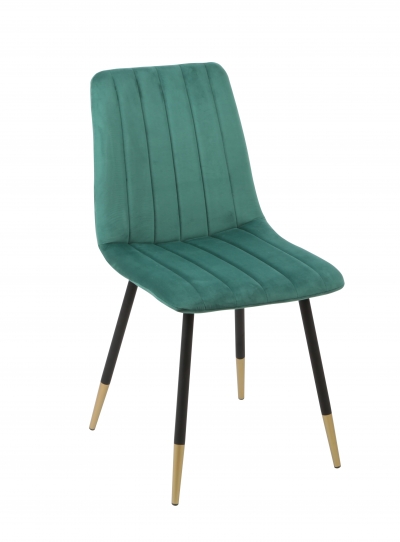 green velvet dining chair