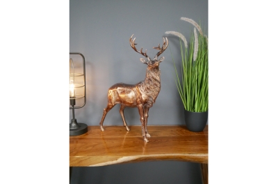 large bronze stag