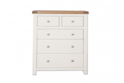 white painted 2 over 3 chest £619